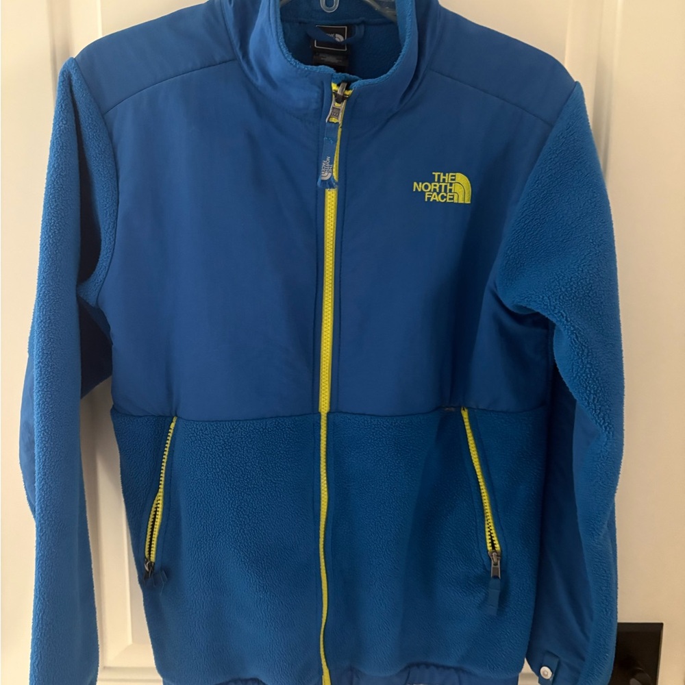 The North Face Denali Blue Full Zip Jacket. Youth XL.